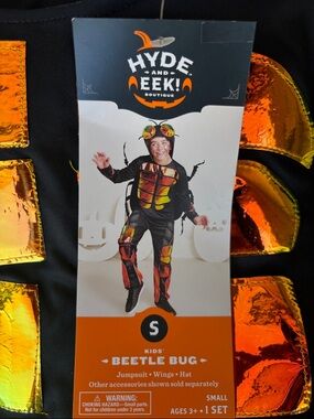 Hyde & Eek! Kids' Orange Beetle Bug Costume - Small
